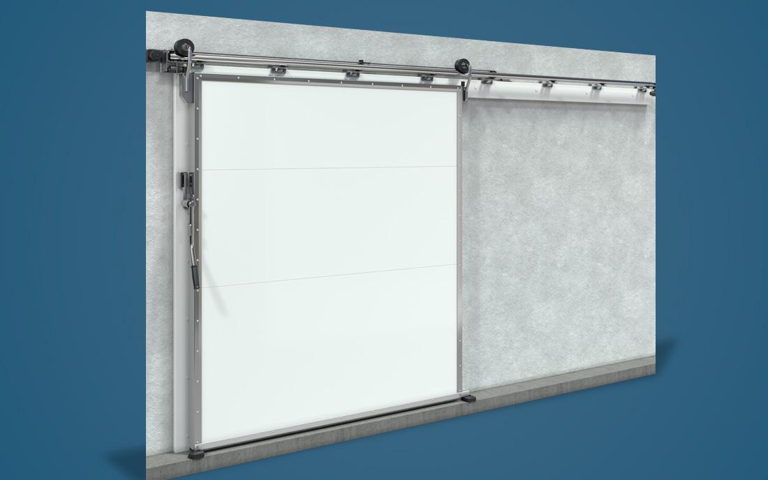 Откатные холодильные противопожарные двери ОД (EI30) / ОД (EI60