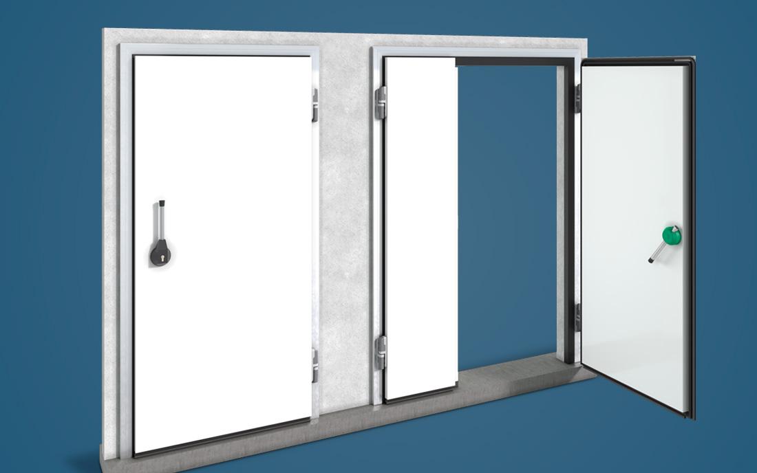 Распашные двери промышленной серии РД (Пром)