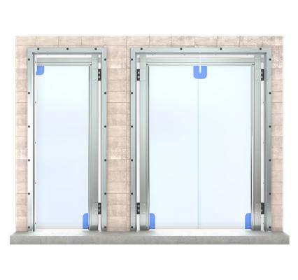 Маятниковые двери пленочные специального назначения МД(Пл-СН-Fix90)