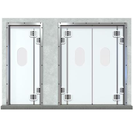 Пластиковые маятниковые двери МД (Пст-fix180)