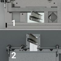 Варианты реализации при использовании монорельса